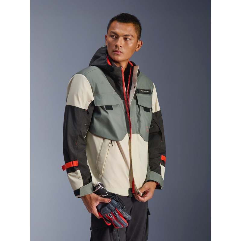 Alpinestars Mospher Wasserdichte Motorradjacke grau-schwarz