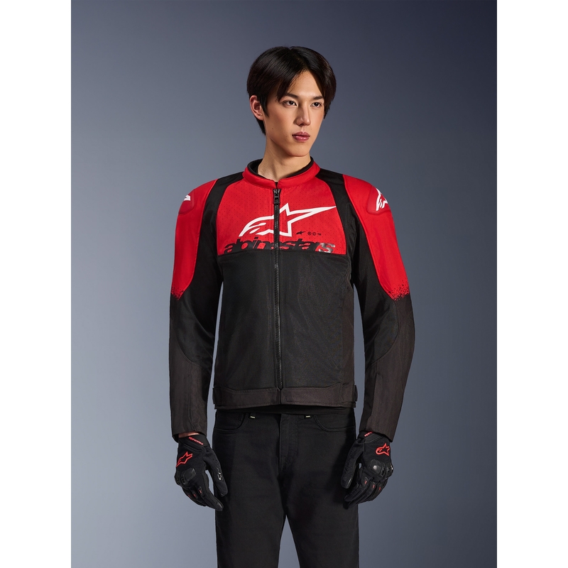 Alpinestars SMX Air Motorradjacke rot-schwarz