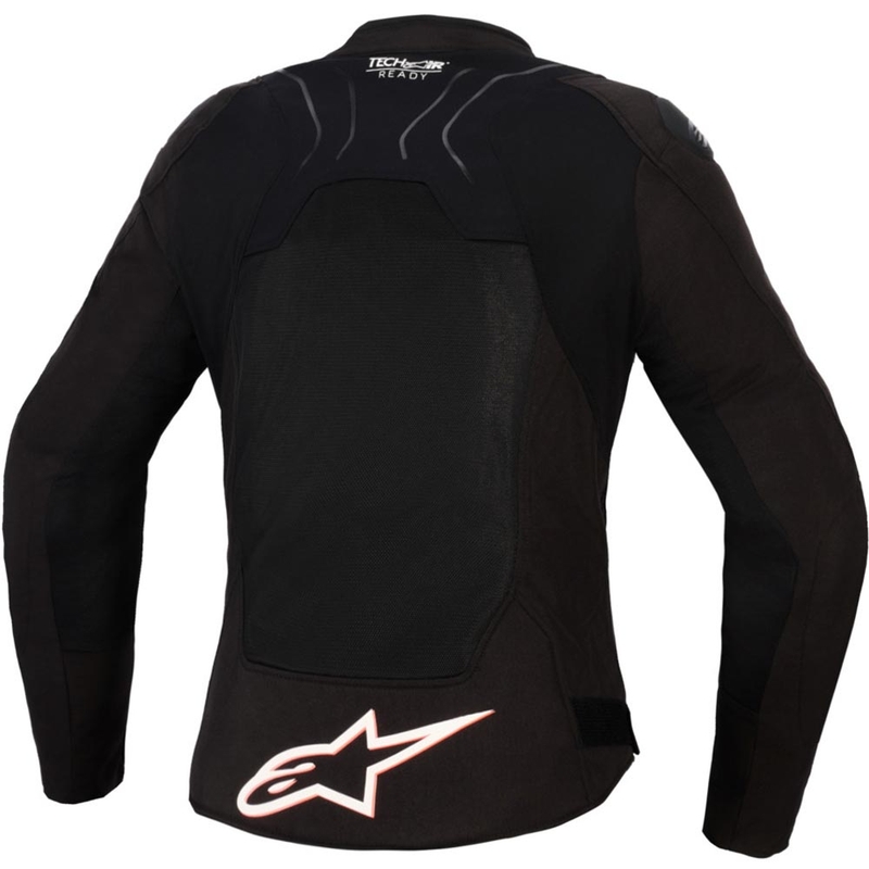 Alpinestars Stella SMX Air Damen-Motorradjacke schwarz-weiß-fluoreszierend rot