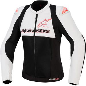 Alpinestars Stella SMX Air Damen-Motorradjacke hellgrau-schwarz-rosa