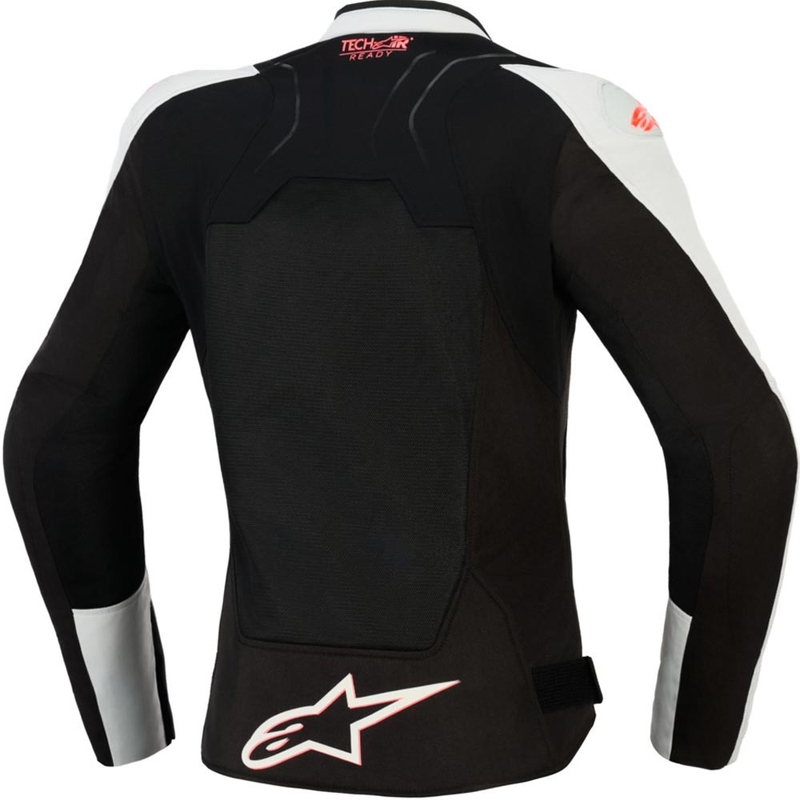 Alpinestars Stella SMX Air Damen-Motorradjacke hellgrau-schwarz-rosa