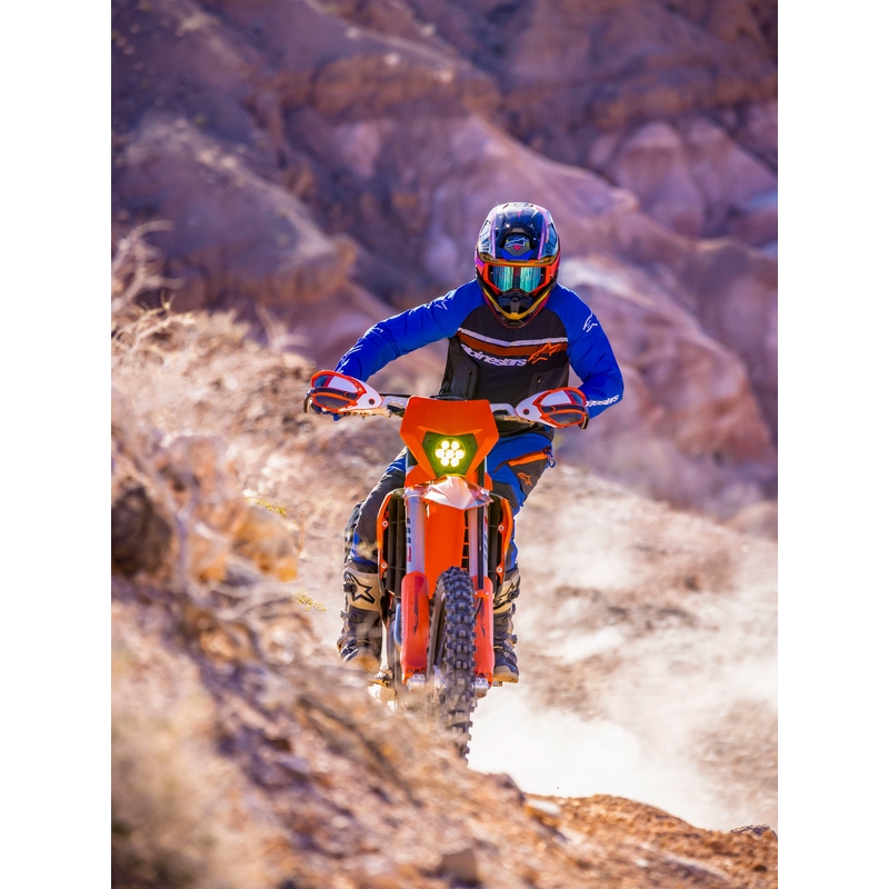 Alpinestars Maxdura Dual Motocross-Trikot, dunkelgrau-blau-orange