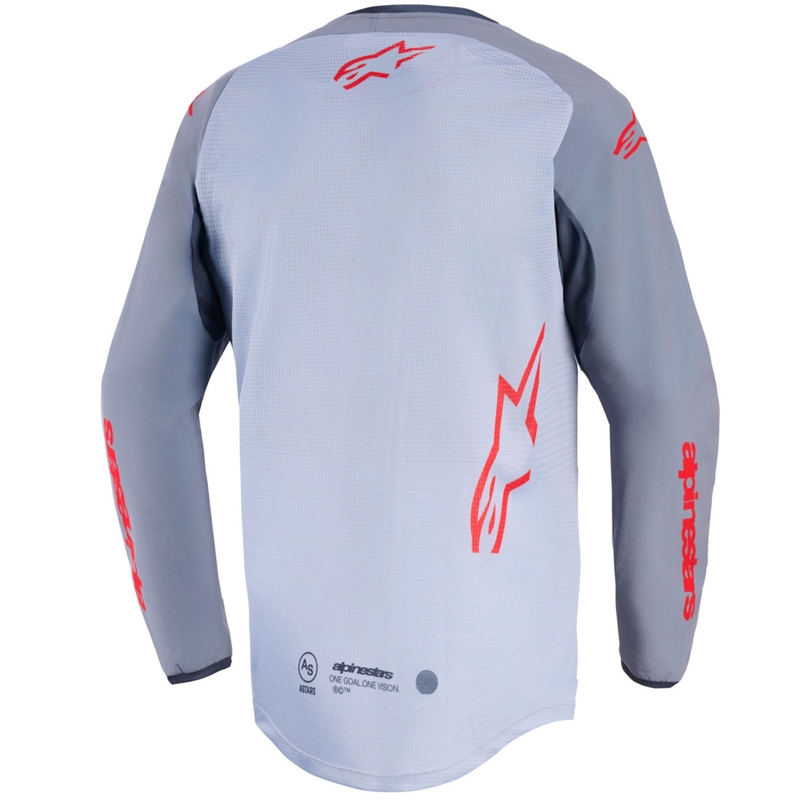 Alpinestars Maxdura Dual Motocross-Trikot hellgrau-dunkelgrau-orange