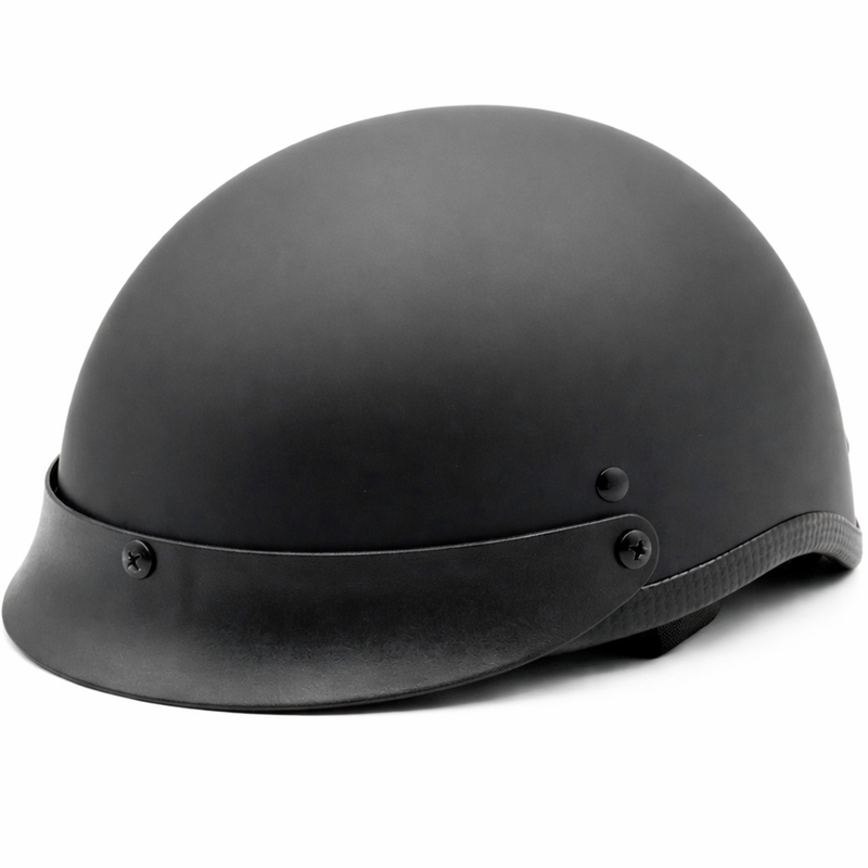 Offener Helm MotoZem schwarz