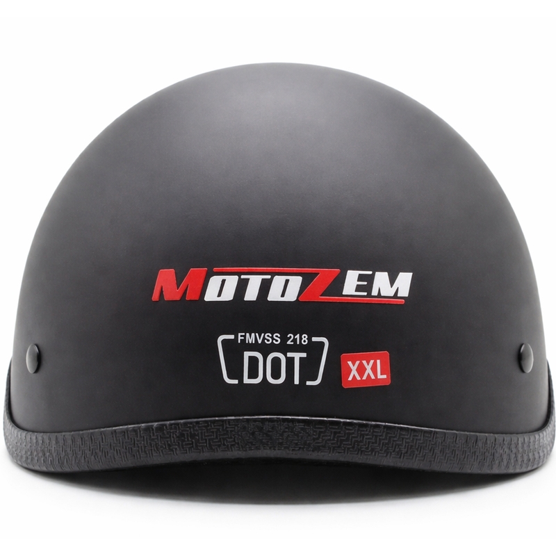 Offener Helm MotoZem schwarz