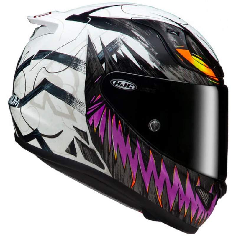 Integralhelm HJC RPHA 12 Anti Venom 2 Marvel MC8 schwarz-weiß-lila