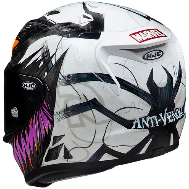 Integralhelm HJC RPHA 12 Anti Venom 2 Marvel MC8 schwarz-weiß-lila