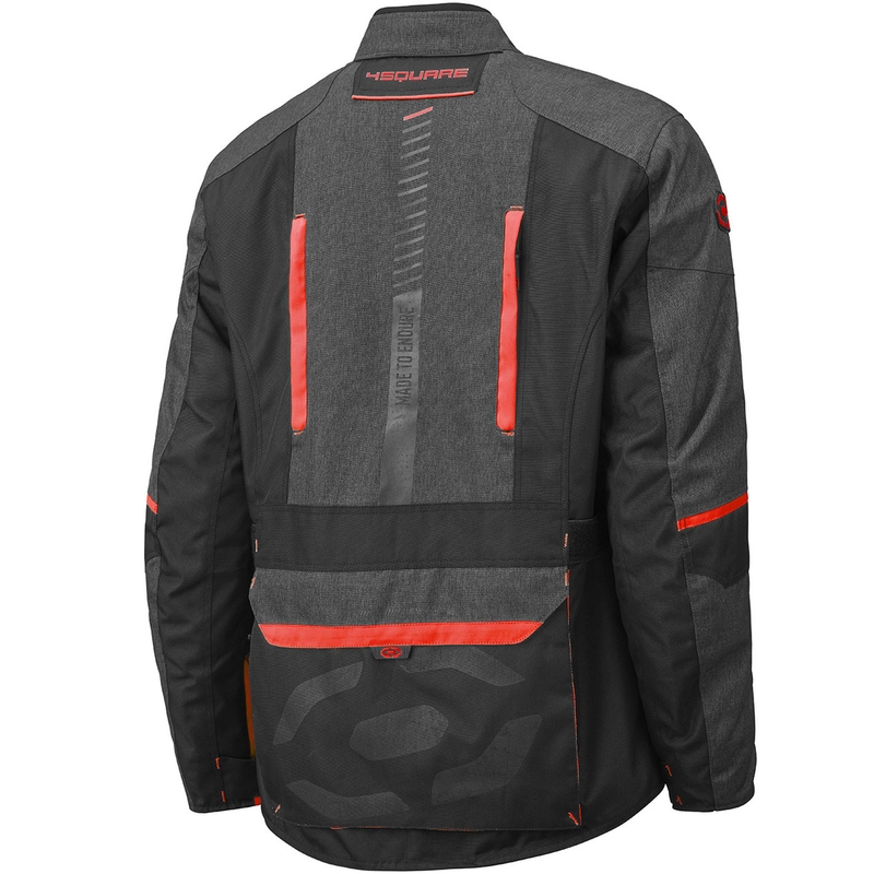 Motorradjacke 4SQUARE Trailer Craft grau-rot