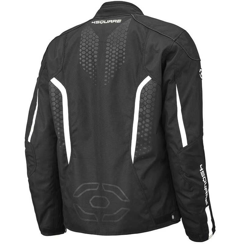 4SQUARE Sportster Dart Motorradjacke schwarz-weiß