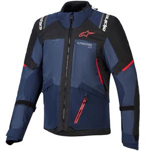 Alpinestars Andes V4 Drystar Motorradjacke Dunkelblau-Blau-Schwarz