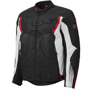 4SQUARE Sportster Dart Motorradjacke schwarz-weiß-rot