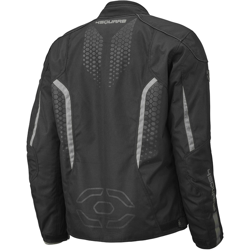 4SQUARE Sportster Dart Motorradjacke schwarz-grau