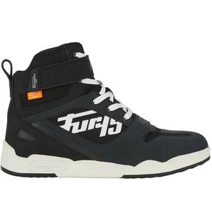 Furygan Get Down Schwarz und Weiß Motorradstiefel