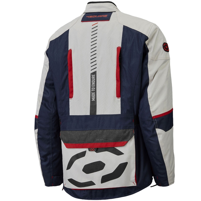4SQUARE Trailer Craft Motorradjacke weiß-blau-rot