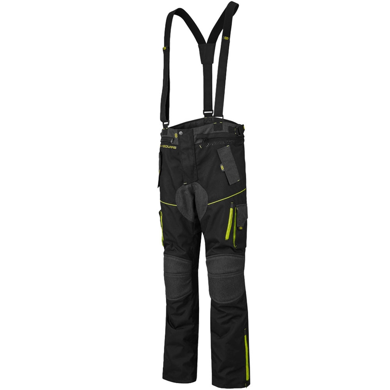 4SQUARE Trailer Craft Motorradhose grau-fluoreszierend gelb