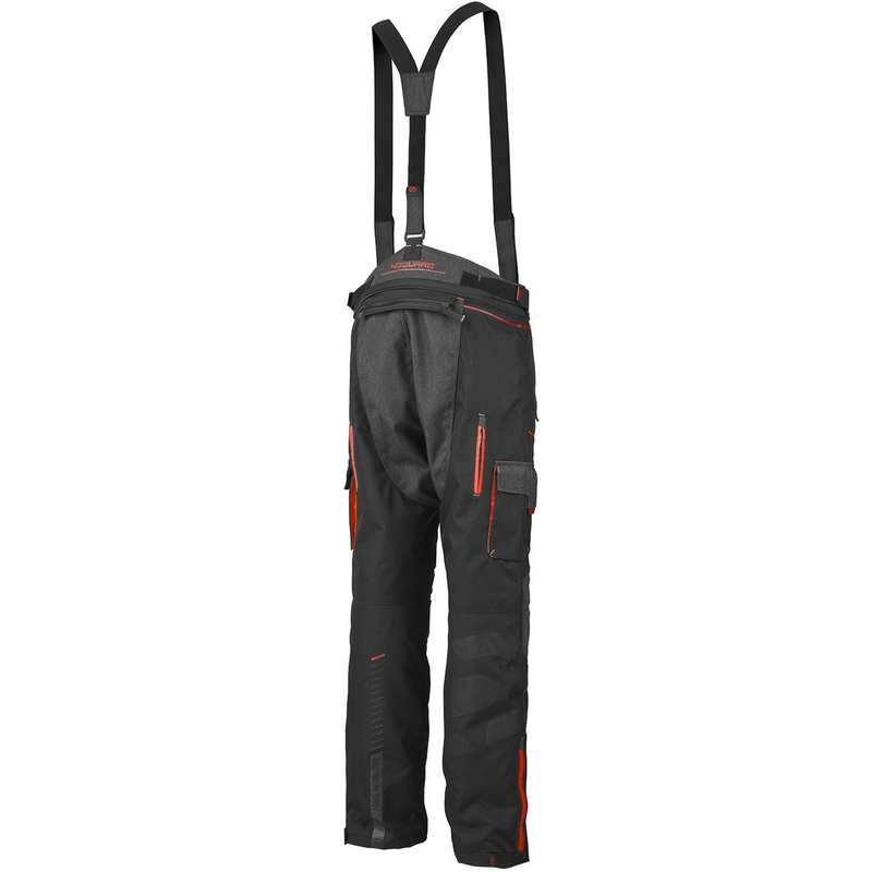 4SQUARE Trailer Craft Motorradhose grau-rot