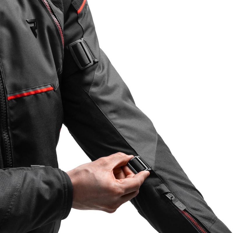 Rebelhorn Swift Motorradjacke schwarz-dunkelgrau-rot