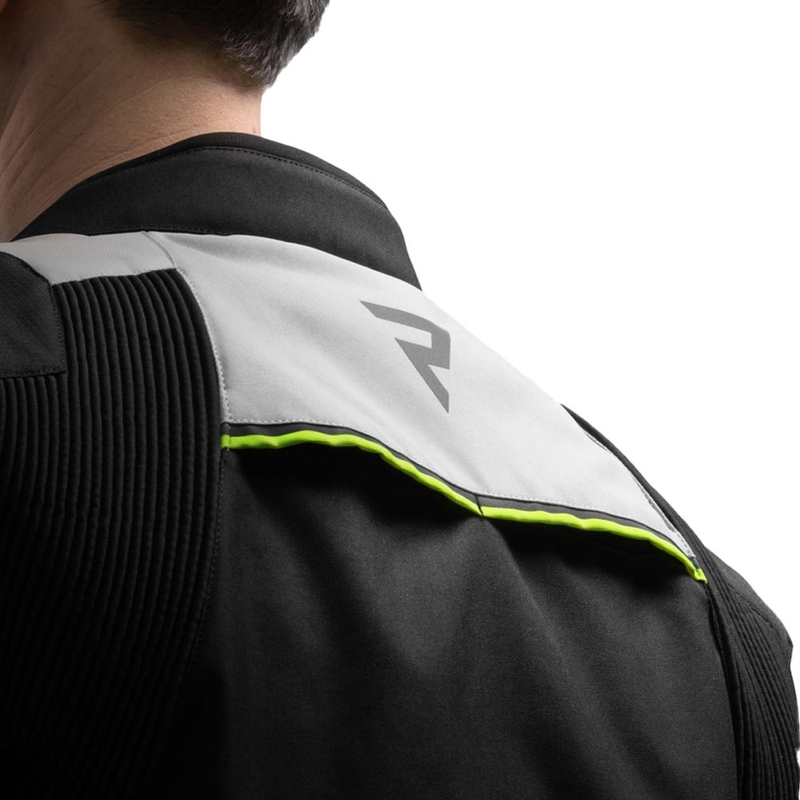 Rebelhorn Swift Motorradjacke, hellgrau-fluoreszierend gelb