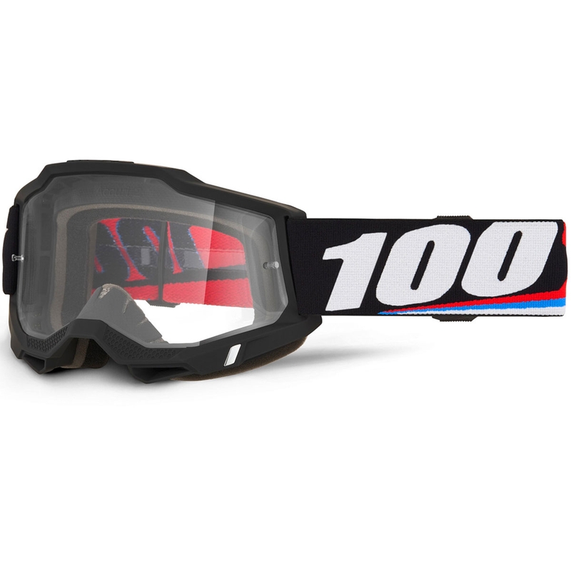 100% ACCURI 2 Magnus Motocross-Brille mit klarem Plexiglas