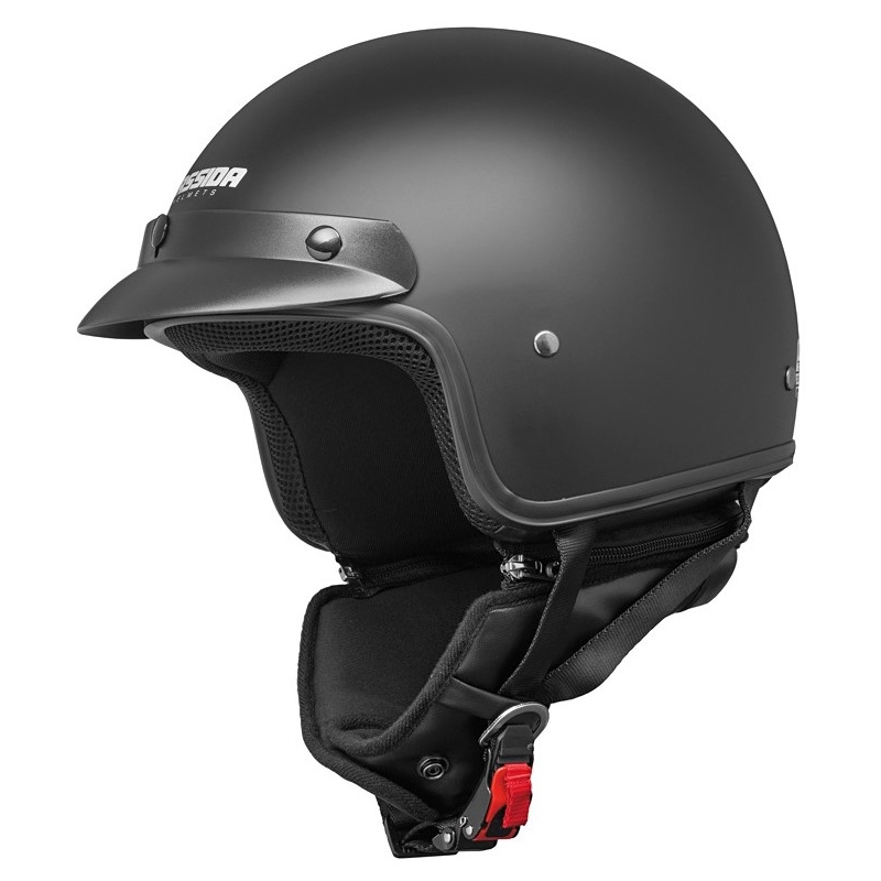 Cassida Open Motorradhelm Polizei Schwarz Matt
