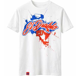 Ducati Fabio Quartararo 20 T-Shirt mit buntem Muster, weiß