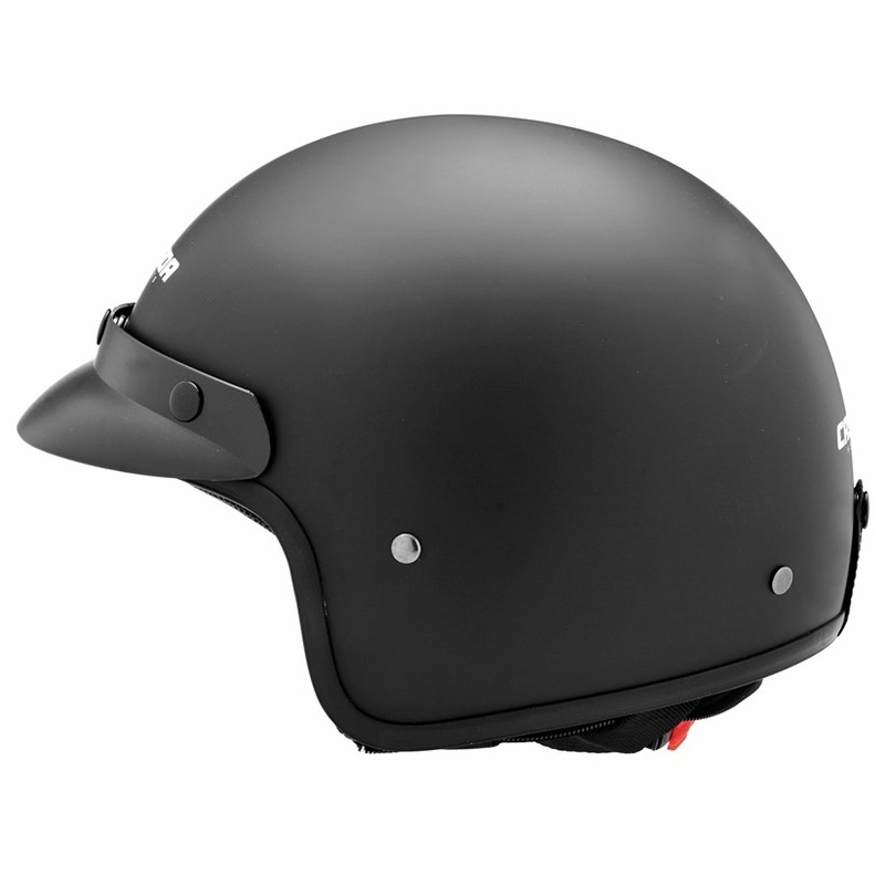 Cassida Open Motorradhelm Polizei Schwarz Matt