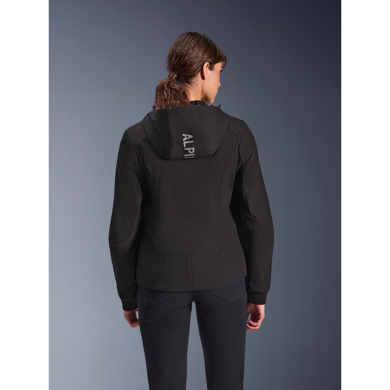 Alpinestars Stella Radium Tech Hoodie Damen-Motorradjacke schwarz
