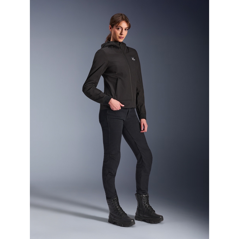 Alpinestars Stella Radium Tech Hoodie Damen-Motorradjacke schwarz