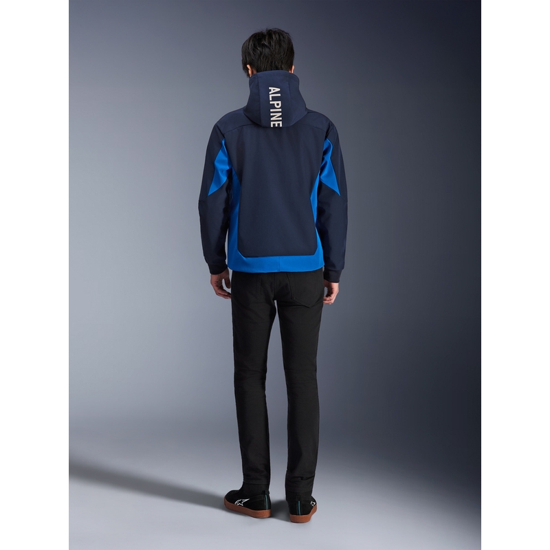 Alpinestars Radium Tech Hoodie Motorrad-Sweatshirt, dunkelblau-blau