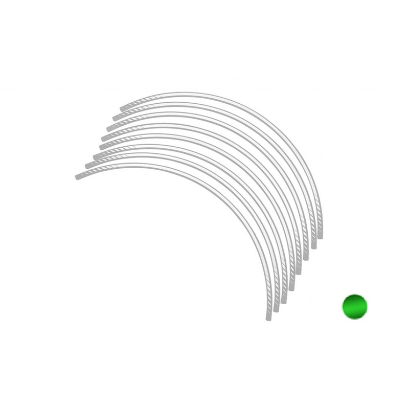 Rim strip PUIG PREMIUM green fluor set of 8 rim strips