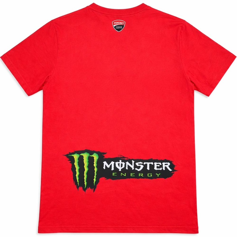Ducati Corse Monster Diagonal T-Shirt rot-schwarz