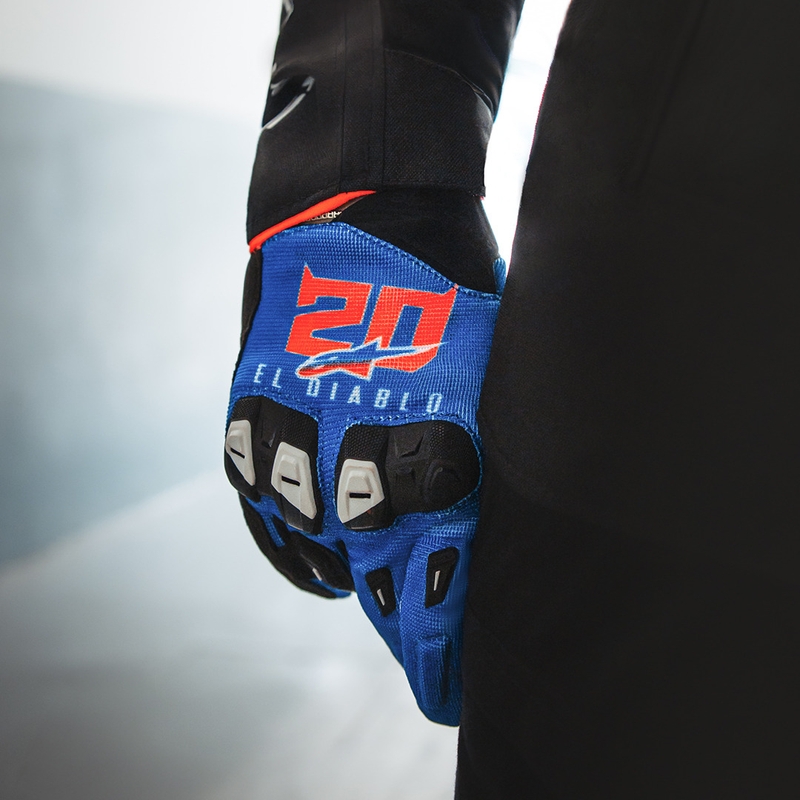 Alpinestars SP X 1 FQ20 Motorradhandschuhkollektion blau-schwarz-fluoreszierend rot