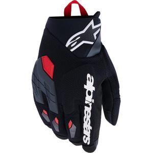 Alpinestars Durack Motorradhandschuhe, dunkelgrau-rot