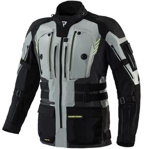 Motorradjacke Rebelhorn Patrol grau-schwarz-fluo gelb