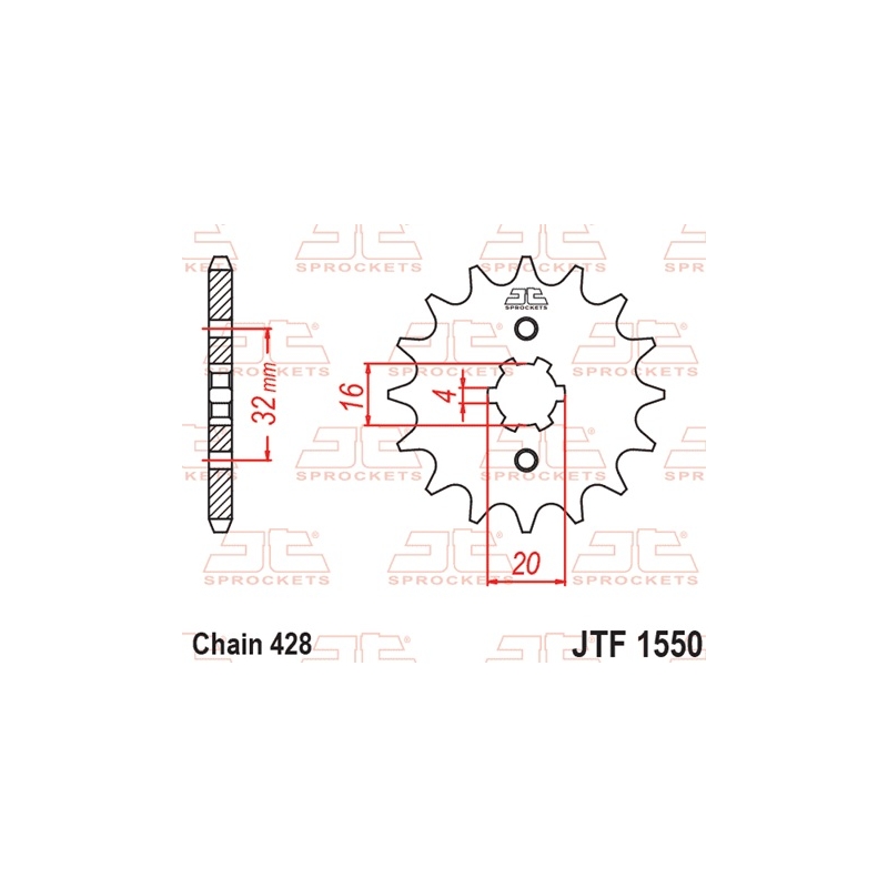 Ritzel JT 13T, 428