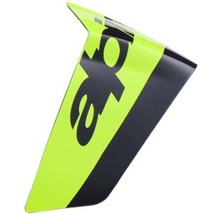 Aerodynamischer Spoiler für Motorradhelme Alpinestars Supertech R10 Arius Rennprofil, fluoreszierend gelb-schwarz