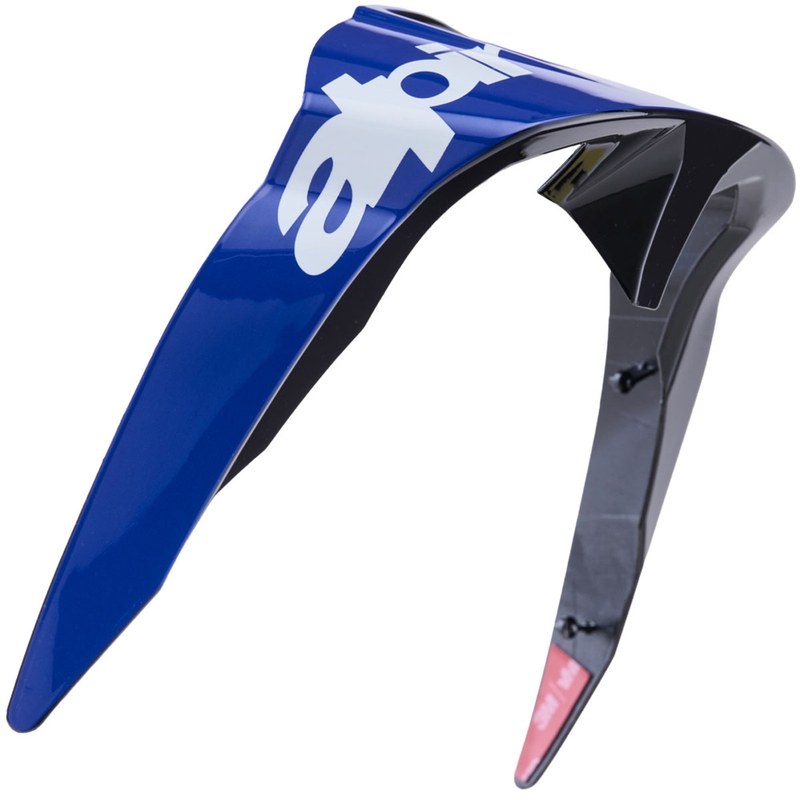 Aerodynamischer Spoiler für Motorradhelme Alpinestars Supertech R10 Arius Standardprofil blau-weiß-schwarz