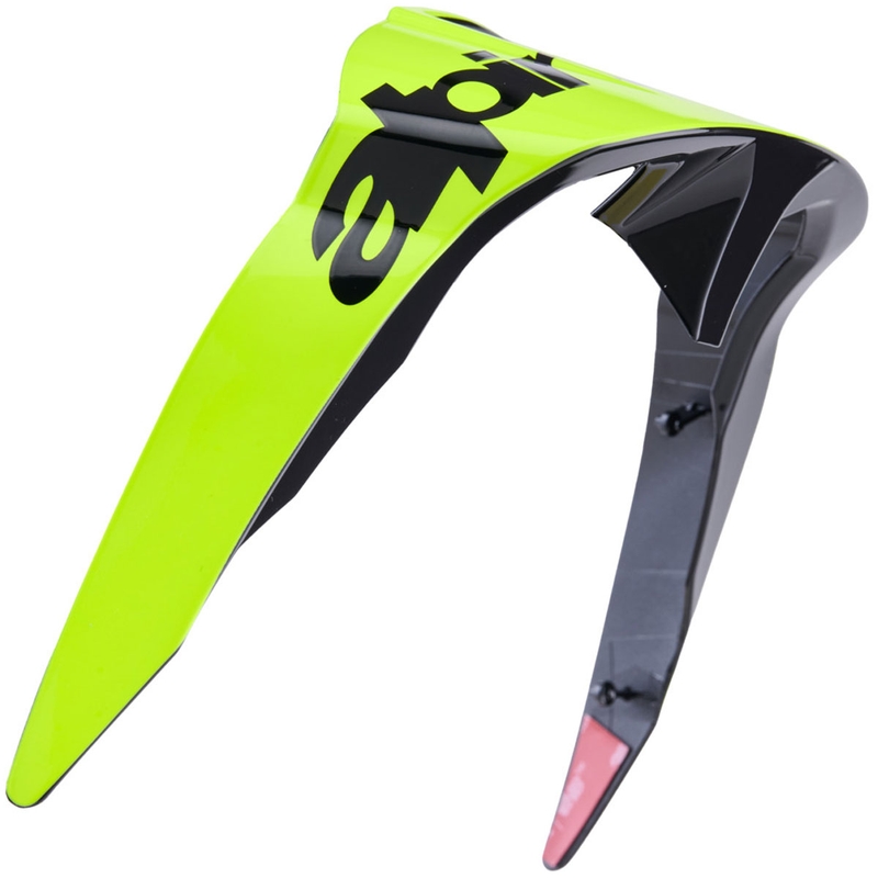 Aerodynamischer Spoiler für Alpinestars Supertech R10 Arius Motorradhelme, Standardprofil, fluoreszierend gelb-schwarz