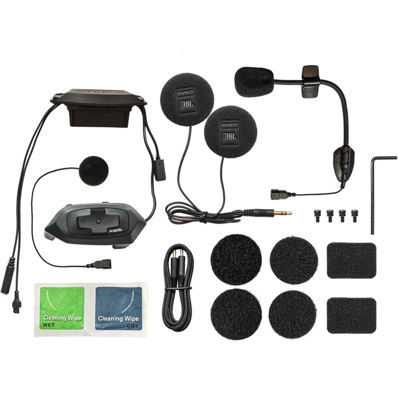 Cardo HJC Packtalk Motorrad-Intercom schwarz