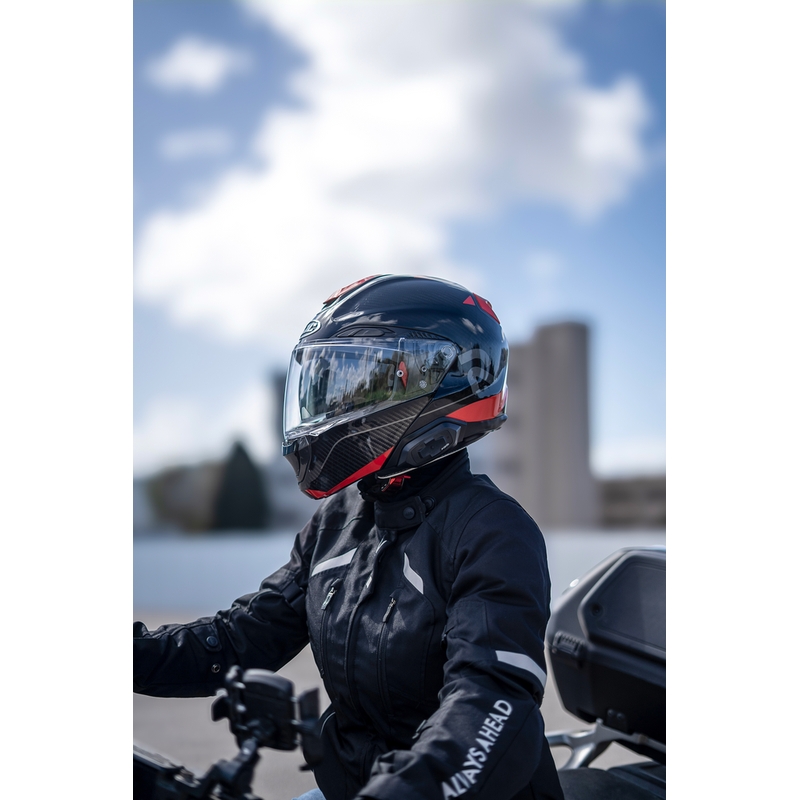 Cardo HJC Packtalk Motorrad-Intercom schwarz