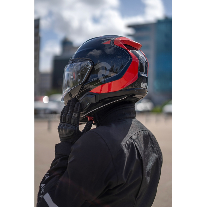 Cardo HJC Packtalk Motorrad-Intercom schwarz