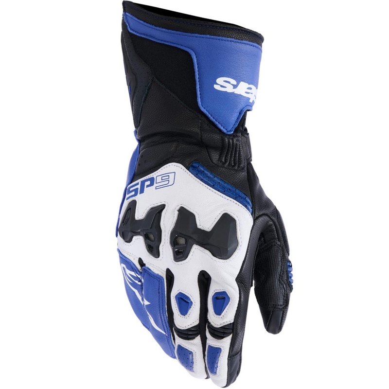 Alpinestars SP-9 Motorradhandschuhe blau-weiß-schwarz