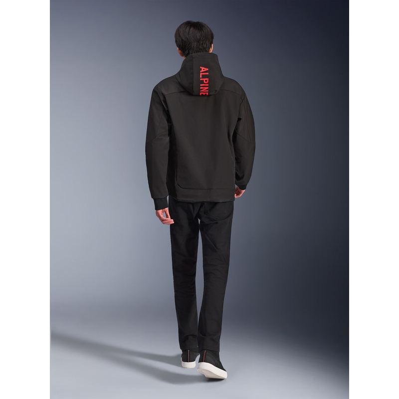 Alpinestars RADIUM TECH HOODIE Motorrad-Sweatshirt schwarz-rot