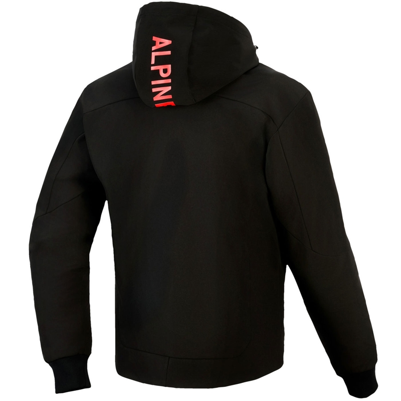 Alpinestars RADIUM TECH HOODIE Motorrad-Sweatshirt schwarz-rot