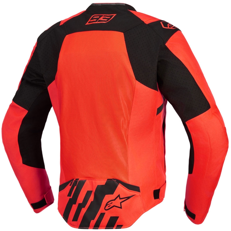 Alpinestars T-SPS Air V2 MM93 Motorradjacke, Fluo-Kollektion, Rot-Schwarz