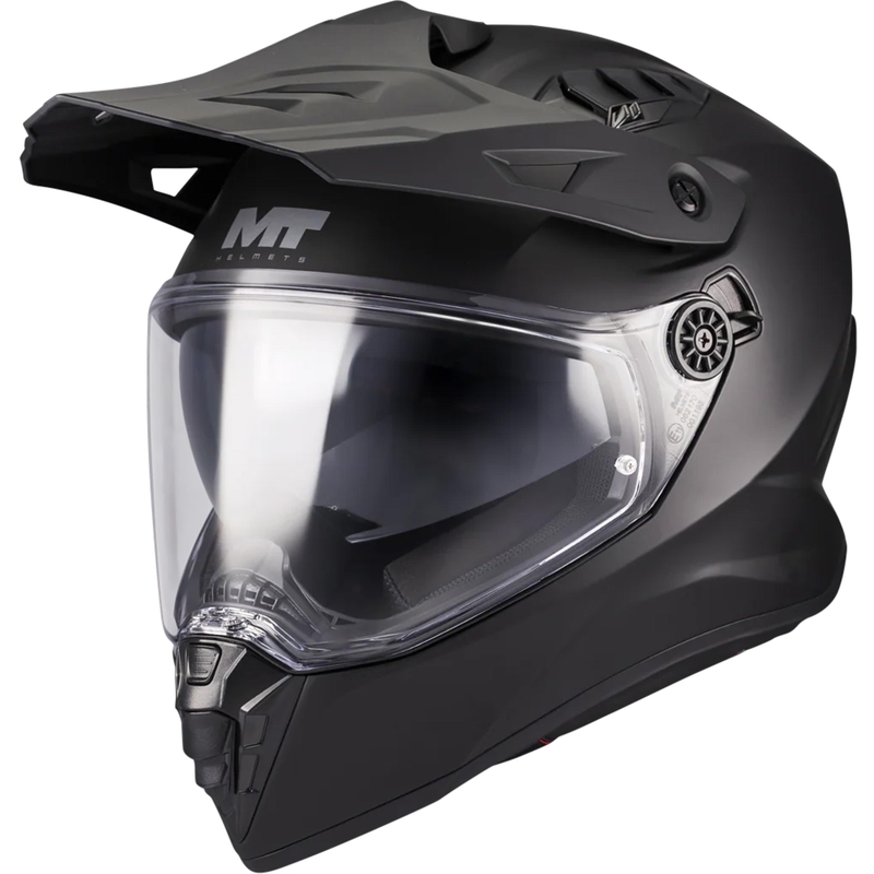 Enduro-Motorradhelm MT Track SV Pure A1 matt schwarz - II. Qualität