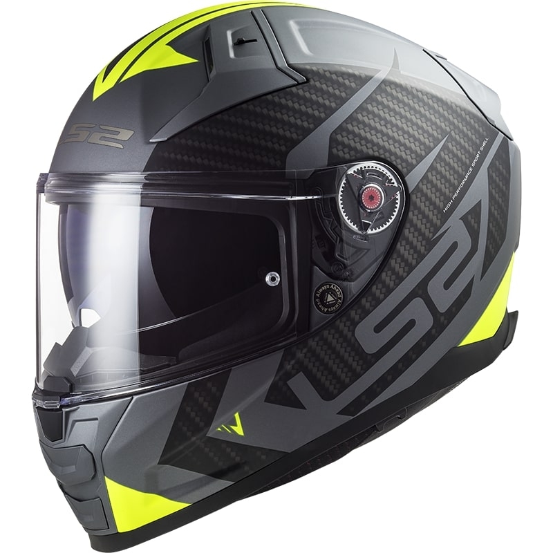 Integralhelm LS2 FF811 Vector II Splitter Titan-Fluogelb 2 - II. Qualität