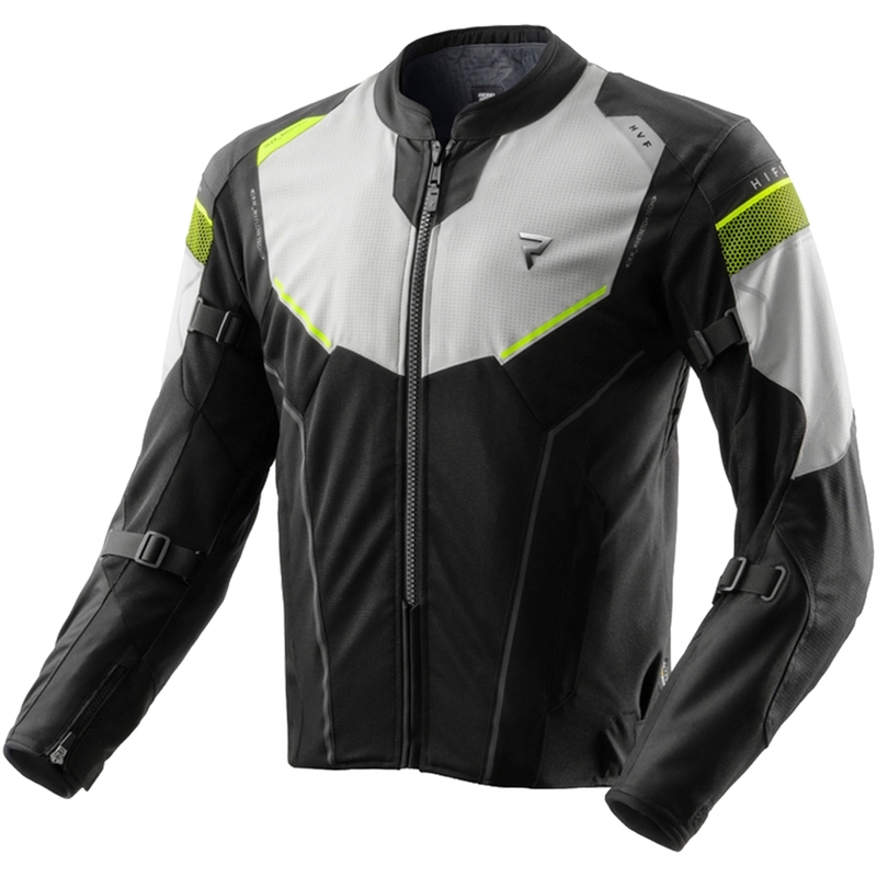 Motorradjacke Rebelhorn Hiflow V schwarz-grau-fluoreszierend gelb - II. Qualität