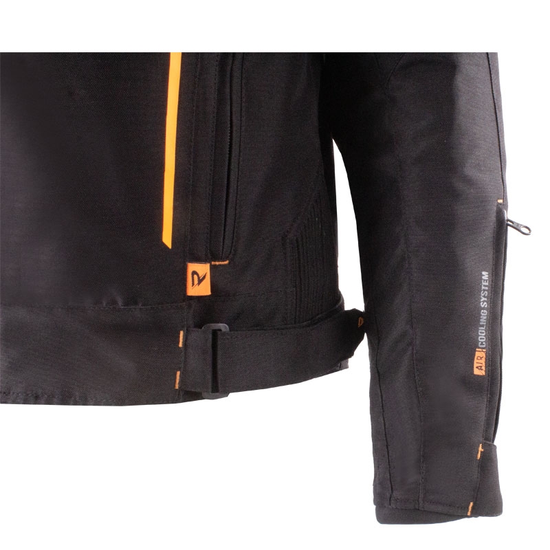 Street Racer Flex EVO Motorradjacke schwarz-orange - 2. Wahl - II. Qualität