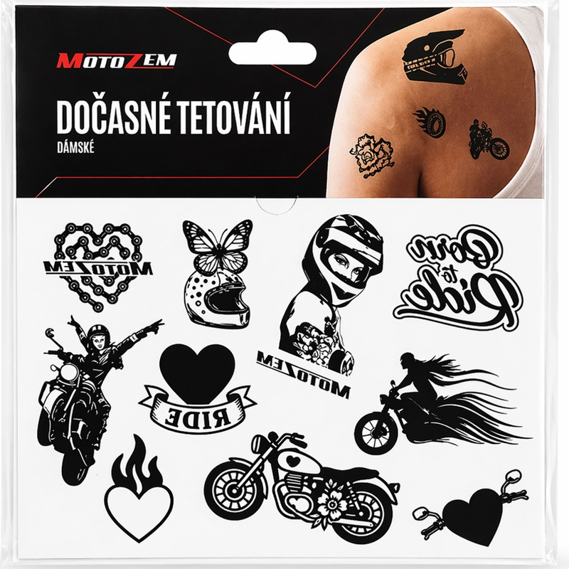 Temporäres Tattoo MotoZem Frauen